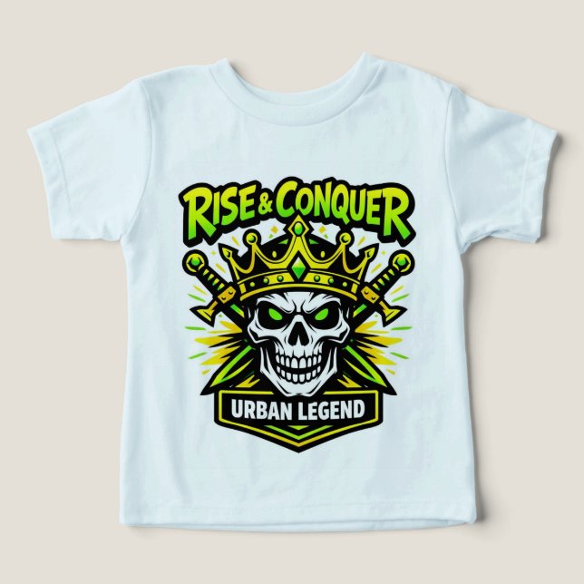 Rise & Conquer Urban Legend Tee 👑💀🔥 (Design Vorderseite)