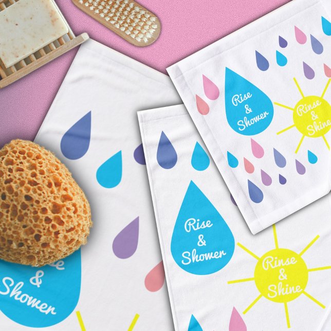 Rise & Dusche, Rinse & Shine Badhandtuch Set (Von Creator hochgeladen)