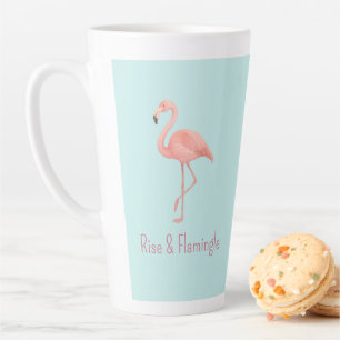 Rise & Flamingle Pink Flamingo - Light Blue Milchtasse