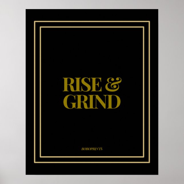 Rise & Grind Poster (Vorne)