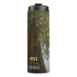 RISE Inspirationelles Foto eines Baumes zum Himmel Thermosbecher
