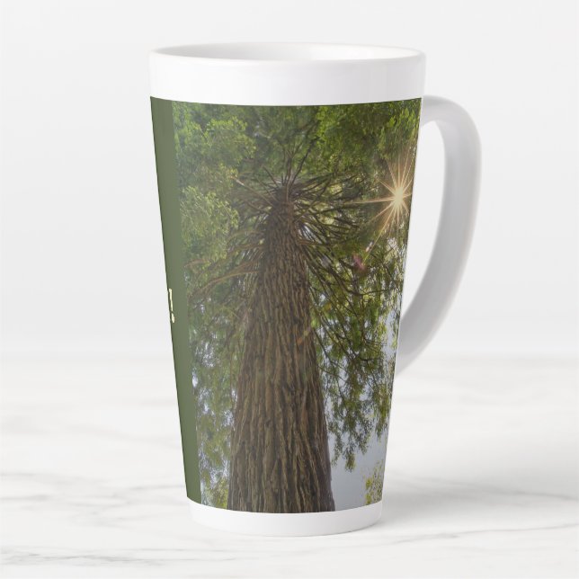 RISE Inspirationelles Foto eines Sequoia Trees Milchtasse (Rechte Ecke)