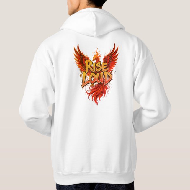 Rise Loud - Graffiti Phoenix Streetwear Hoodie (Rückseite)