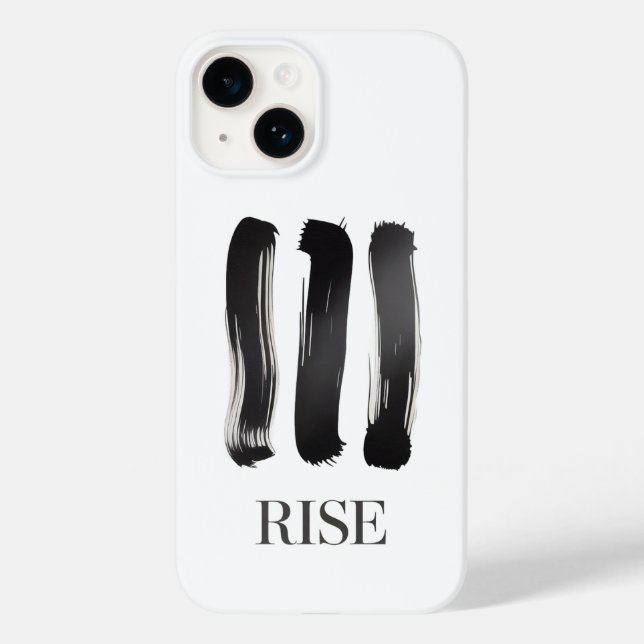 Rise Minimalist Motivational Phone Case (Rückseite)