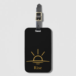 Rise — Minimalist Sunrise Gepäckanhänger