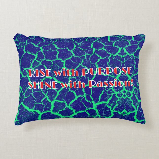 RISE MIT Purpose SHINE MIT PASSION! Dekokissen (Vorderseite)