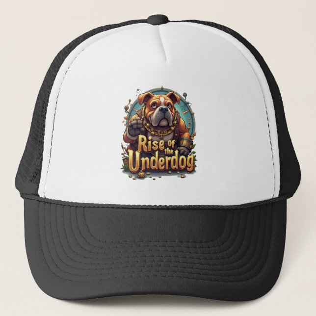 Rise of the Underdog Cap Motivational Mindset hat Truckerkappe (Vorderseite)