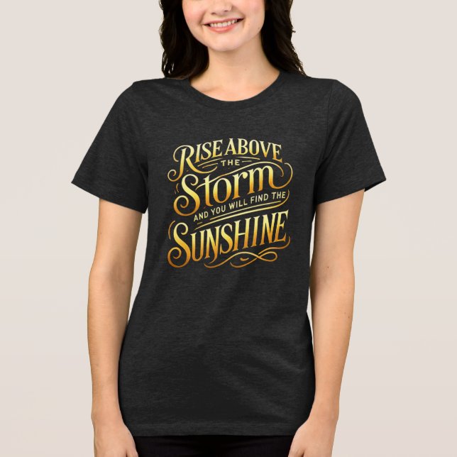 Rise Oove und Shine Tri-Blend-Shirt Tri-Blend Shirt (Vorderseite)
