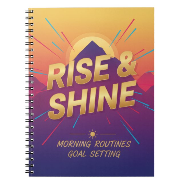 Rise & Shine Planer Notizblock (Vorderseite)