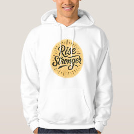 Rise Stronger Hand Gezeichnet Hoodie