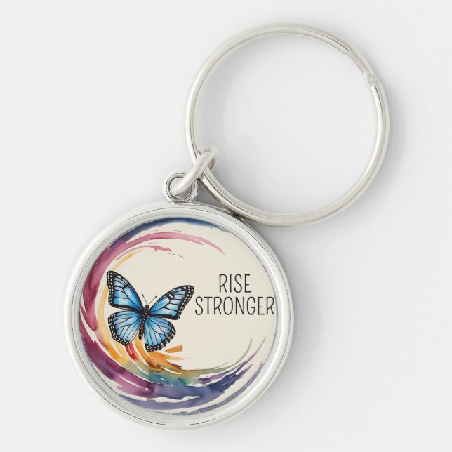 Rise Stronger Themed Schlüsselanhänger (Vorne)