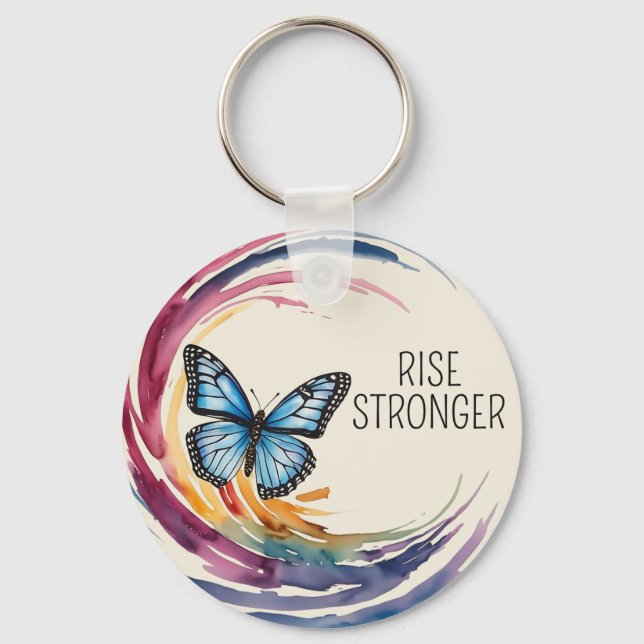 Rise Stronger Themed Schlüsselanhänger (Vorderseite)