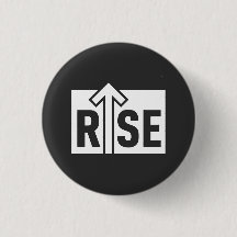 Rise Typografisches Aufmunterndes Schwarzes T-Shir