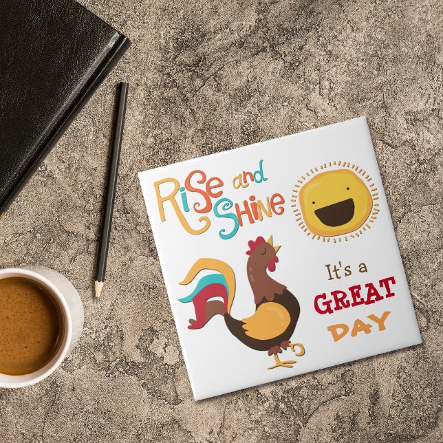 Rise und Shine Rooster Fliese (Von Creator hochgeladen)