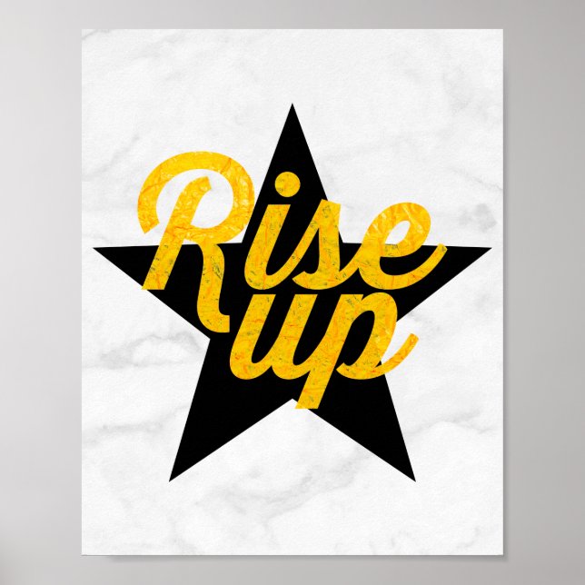 Rise Up Hamilton Poster (Vorne)
