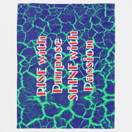 RISE with Purpose SHINE with Passion Fleecedecke