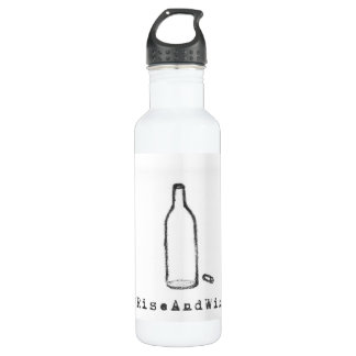 #RiseAndWine Wasser-Flasche Trinkflasche