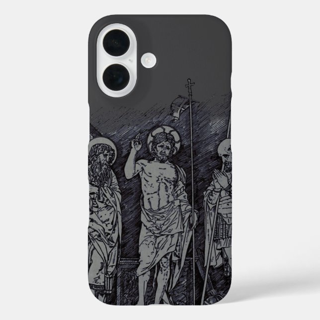 Risen Christ zwischen Heiligen Andrew und Longinus Case-Mate iPhone Hülle (Rückseite)