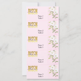 Risen Religiöse Christliche Pink Oster Platzkarte