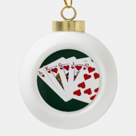 Risiko, Glück, Stil, Mode, Spiel, Western, ca Keramik Kugel-Ornament