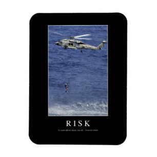 Risiko: Inspiration Zitat 1 Magnet