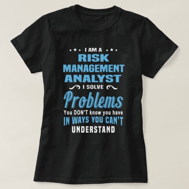 Risikomanagementanalytiker T-Shirt (Design vorne)