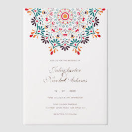Rising Boho Indian Fusion Floral Mandala Wedding