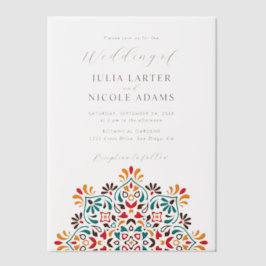 Rising Boho Indian Fusion Floral Mandala Wedding