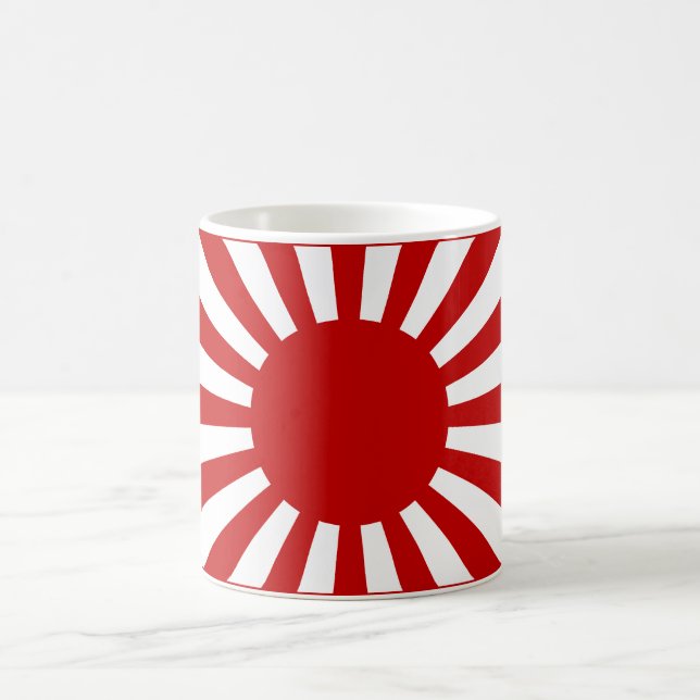 Rising Sun Flag 3 Tasse (Mittel)