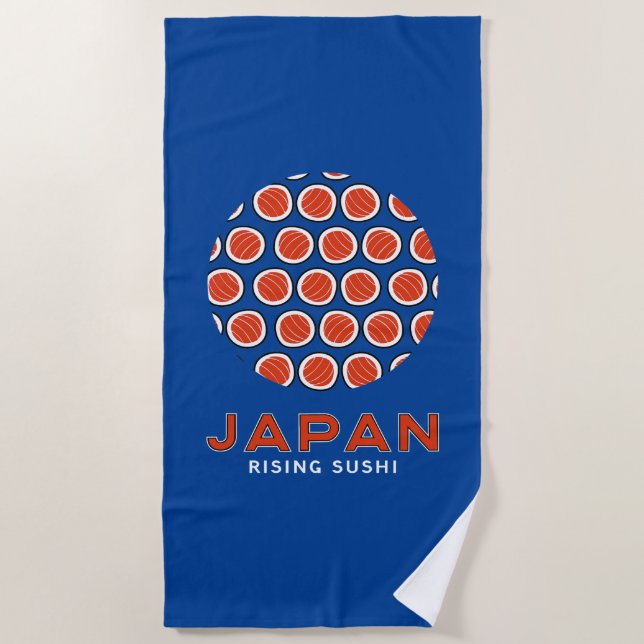 Rising Sushi Strandtuch (Vorderseite)