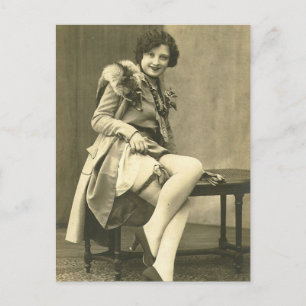 Riskante französische Foto-Postkarte Postkarte