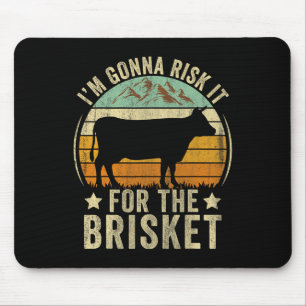 Riskier es für das Brisket Lustiger Fleischraucher Mousepad
