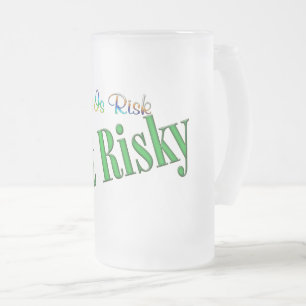 Riskieren Mattglas Bierglas