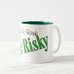 Riskieren Zweifarbige Tasse