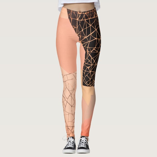 Riso-Inspiriert Fragmente Leggings (Vorderseite)