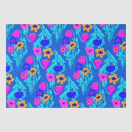 Riso Print Blume Farben hell Seidenpapier