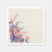 Risograph-Fuchsschwanzgerste und Trauben Hochzeit