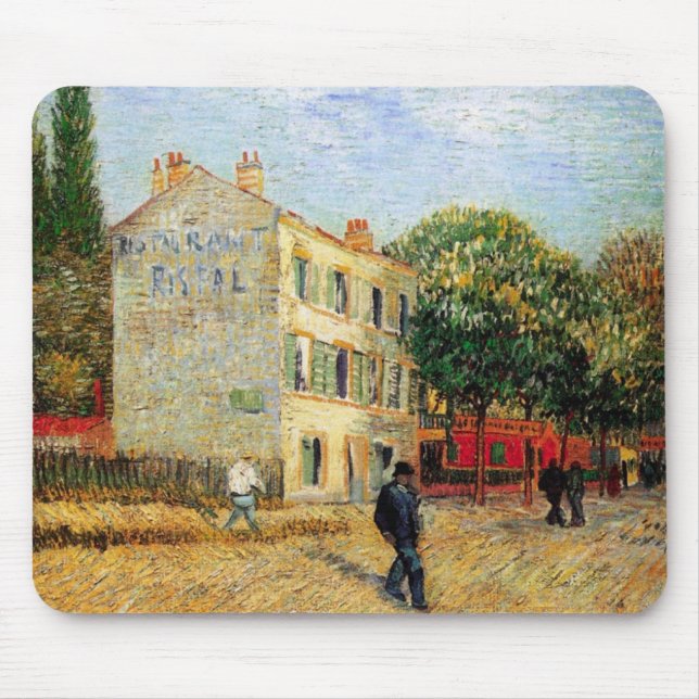 Rispal Restaurant at Asnieres by Vincent van Gogh Mousepad (Vorne)
