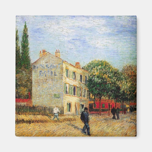 Rispal Restaurant in Asnieres by Vincent van Gogh Magnet (Vorne)