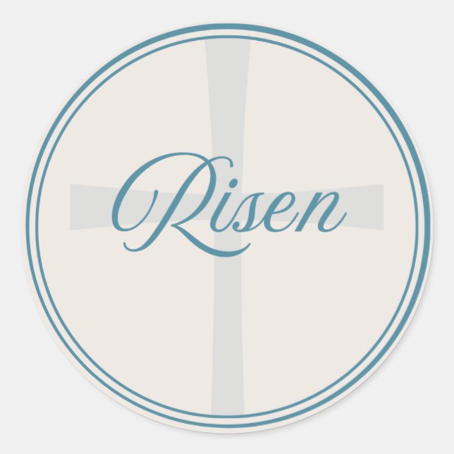 Rispe Cross - Flush Siegel groß Runder Aufkleber (Vorderseite)