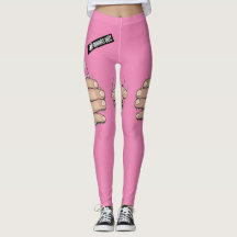 Risque Pink Prude Spaß Funny Leggings