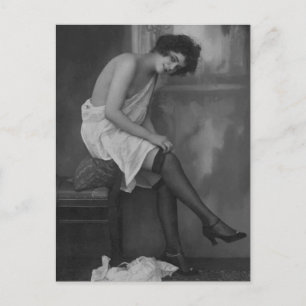 Risqué Vintages Foto Postkarte