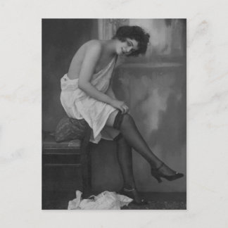 Risqué Vintages Foto Postkarte
