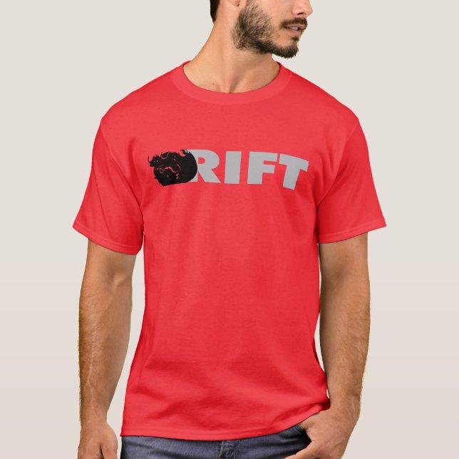 Riss-Büffelleder T-Shirt (Vorderseite)