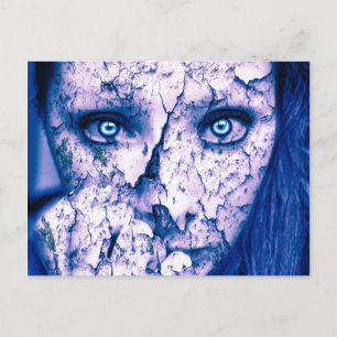 Risse aus dem chronischen Schmerz Postkarte