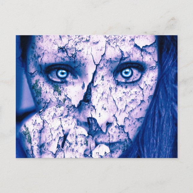 Risse aus dem chronischen Schmerz Postkarte (Vorderseite)