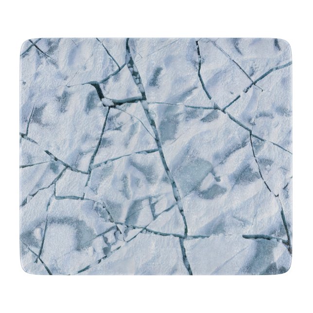 Risse Eisoberfläche (Stil 1) Ölmalerei Schneidebrett (Vorderseite)