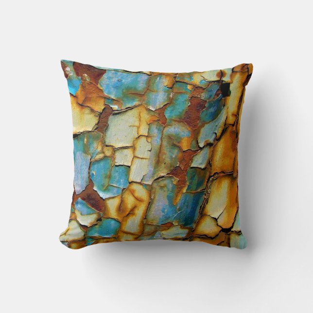 Risse Farbe Kissen (Vorderseite)