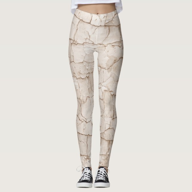 Risse, gewitterter Marmor Leggings (Vorderseite)
