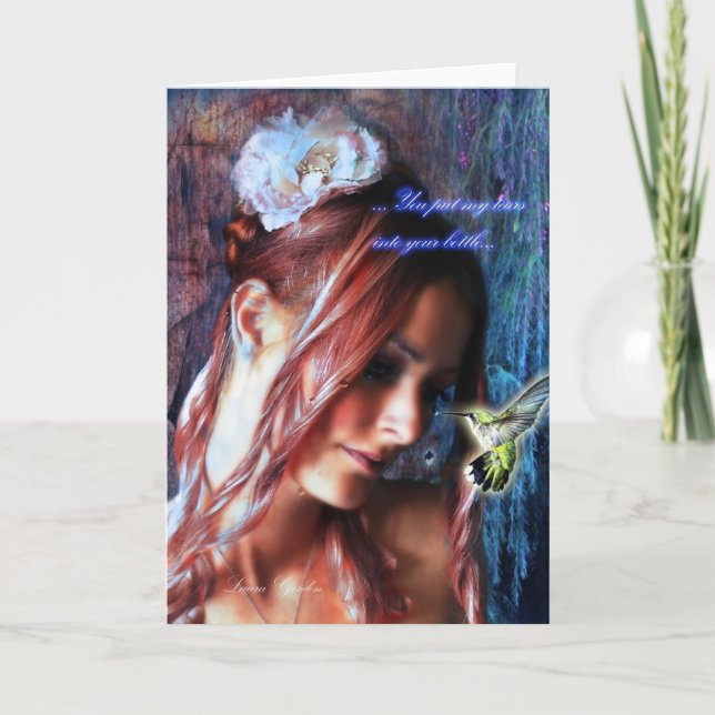 "Risse in einer Flasche" inspirierend Karte (Vorderseite)